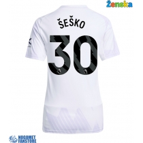 Manchester United Benjamin Sesko #30 Gostujuci Dres za Ženska 2025-26 Kratak Rukav